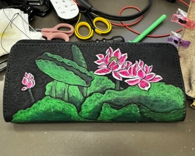 Hand Tooled Leather Wallet Cover